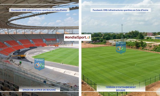 Stade, terrains d’entrainement, Cité CAN, … le taux d’avancement des travaux des infrastructures de Bouaké dévoilé