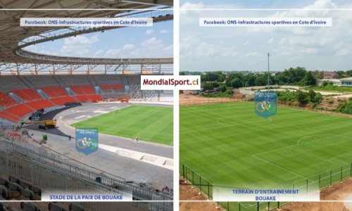 Stade, terrains d’entrainement, Cité CAN, … le taux d’avancement des travaux des infrastructures de Bouaké dévoilé