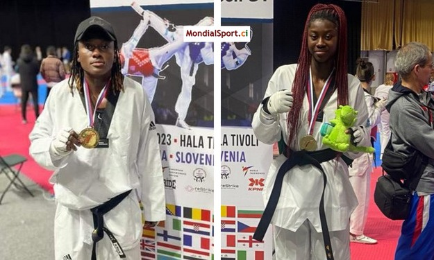 Taekwondo : Gbagbi Ruth et Ossin Laurence décrochent l’Or à l’Open de Slovénie