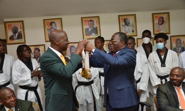 Taekwondo : Médaillés à Dakar, les Eléphants ont été reçus en audience par Danho Paulin