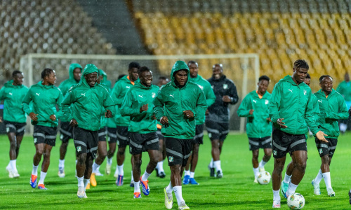‘‘Tchad-Côte d’Ivoire’’ : les Eléphants se sont entraînés sur la pelouse du stade Ahmadou Ahidjo