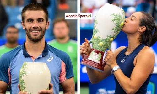 Tennis : Borna Coric et Caroline Garcia triomphent à Cincinnati