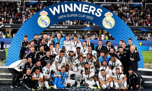 UEFA : le Real Madrid domine Francfort et remporte la 5è Supercoupe de son histoire