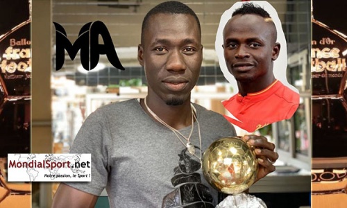 Un artiste Sénégalais fabrique le Ballon d’Or de Sadio Mané (vidéo)