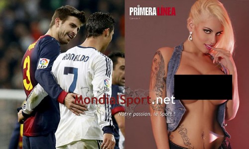 Une actrice porno souhaite réunir Cristiano Ronaldo et Gerard Piqué...