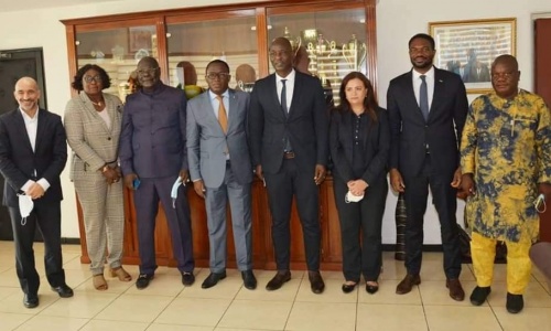 Une délégation de la CAF reçue par le Ministre Danho Paulin