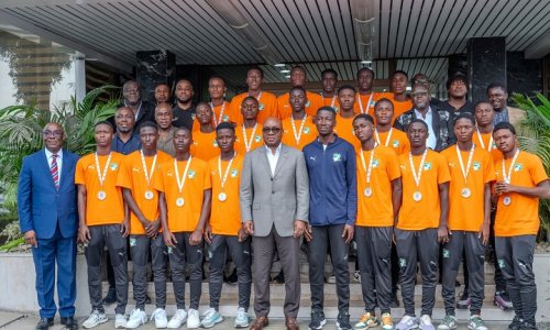 Vainqueurs du premier tournoi de football des Jeux Africains Scolaires, les Eléphanteaux célébrés par la FIF