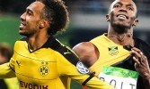Vidéo : Aubameyang lance un défi à Usain Bolt sur un sprint de 30 mètres