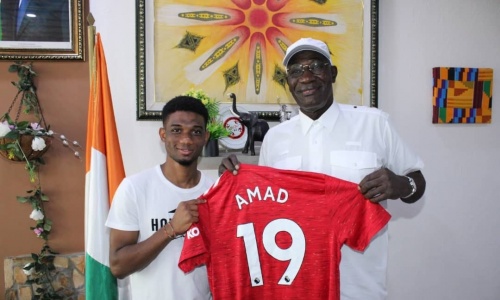 Visite de courtoisie d’Amad Diallo au Maire de la commune d’Adjamé