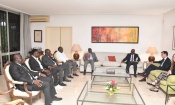 FIF : Yacine Idriss Diallo et son équipe reçus par l’Ambassadeur d’Espagne en Côte d’Ivoire